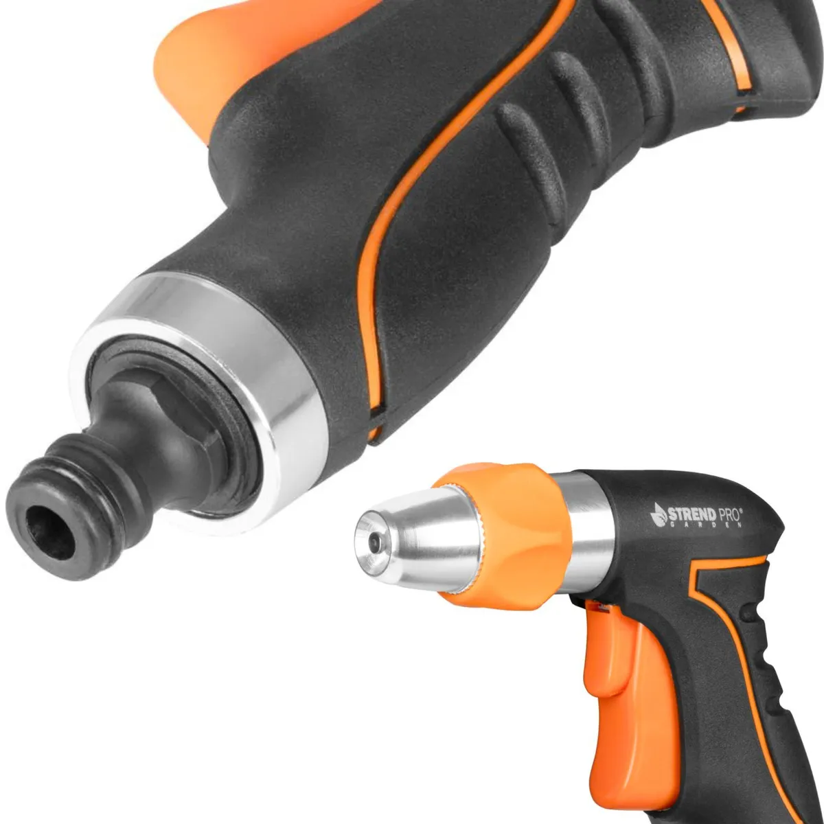 Pistolet zraszający do podlewania, regulacja strumienia jet mist, ergonomiczna rękojeść antypoślizgowa, tworzywo sztuczne, photo 4 of 6