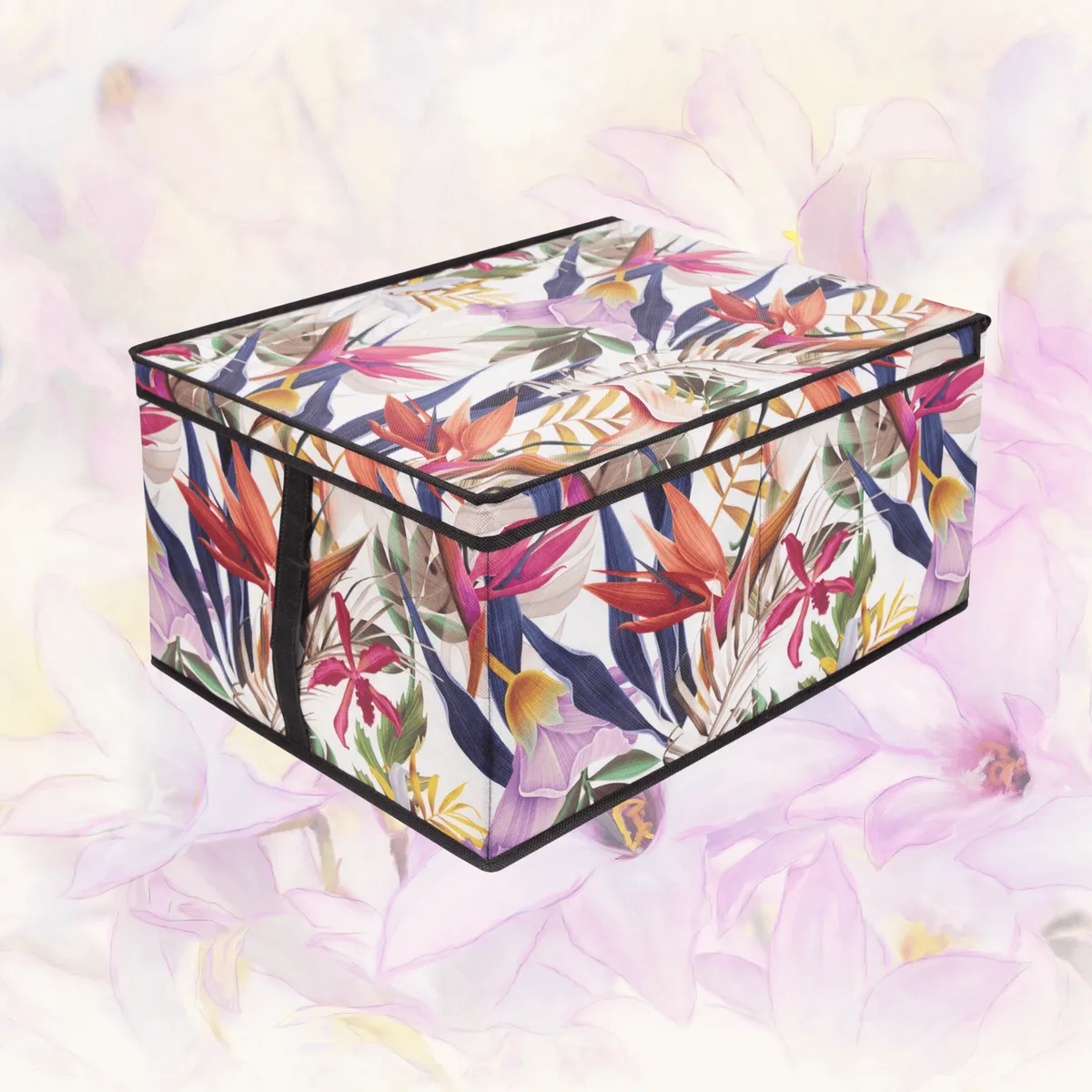 FLORAL w kwiaty organizer do szafy z pokrywą 50x40x25cm, photo 4 of 8