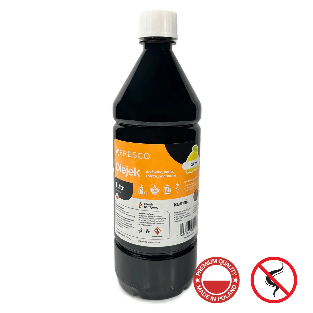 Paliwo olej do lamp, pochodni i świec 1,0L CYTRYNOWY, photo 3 of 7