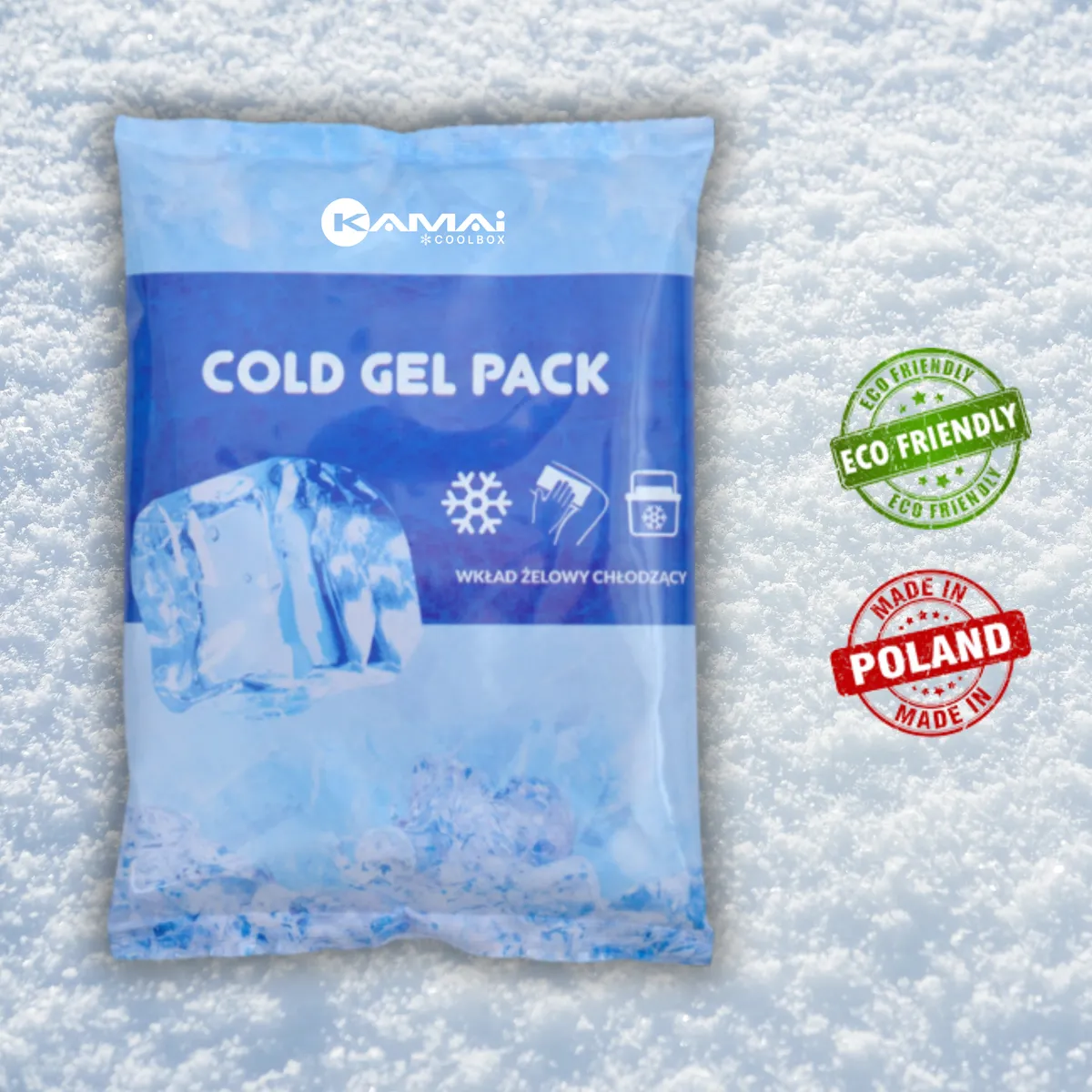 Wkład żelowy mrożący 480g Kamai Coolbox, do lodówek turystycznych, kolor niebieski, photo 6 of 8